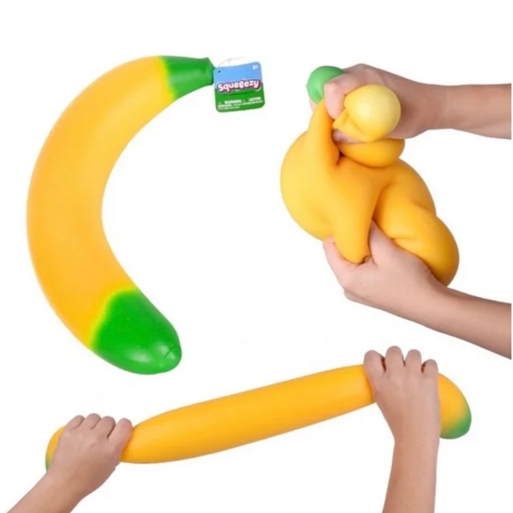 VIRAL TIKTOK squeezy banana squishy!! Huge